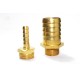 Brass Hose Nipple Hex Adapter Male Thraed